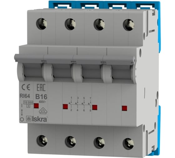 Изображение товара Автоматический выключатель Mean Well Iskra RI 64 B16 00237132