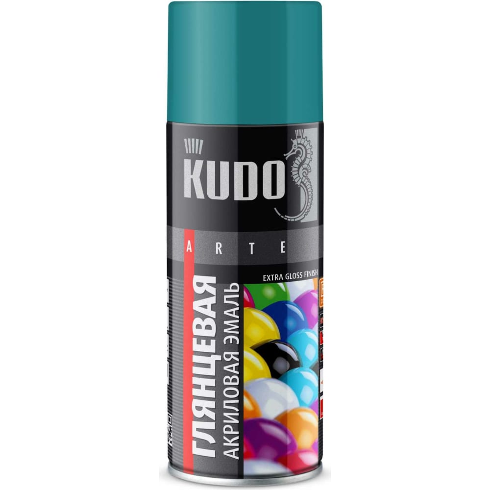 Акриловая эмаль-аэрозоль KUDO универсальная эмаль аэрозоль для пластика kudo