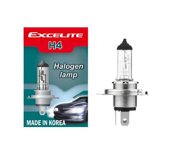 Изображение товара Лампа галогенная Excelite H4 ST 12V 60/55W P43t (спайка 2 шт) 10500
