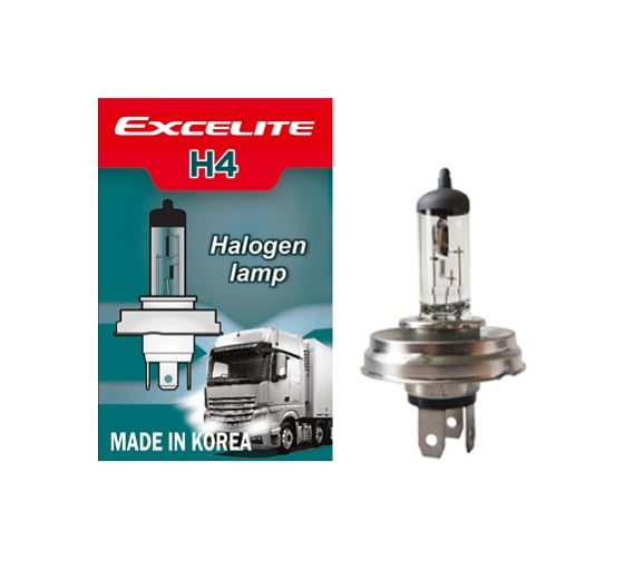 Изображение товара Лампа галогенная Excelite H4 ST 24V 75/70W P45t (спайка 2 шт) 13514