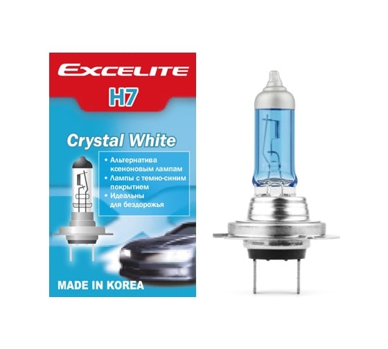 Изображение товара Лампа галогенная Excelite H7 CW 12V 55W PX26d 1шт 10712B