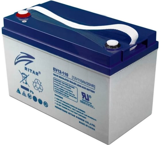 Изображение товара Батарея аккумуляторная 12V 110Аh/20h Ritar ev12-110