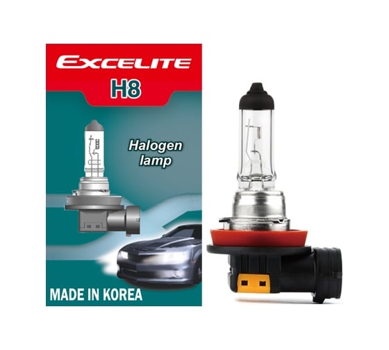 Изображение товара Лампа галогенная Excelite H8 ST 12V 35W PGJ19-1 (спайка 2 шт) 10900