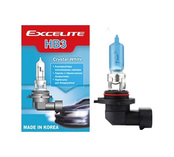 Изображение товара Лампа галогенная Excelite HB3(9005) CW 12V 65W P20d 1шт 12412B