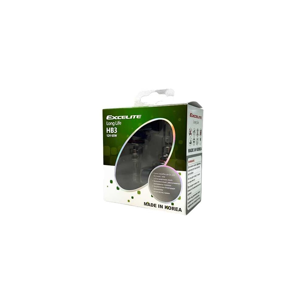 Изображение товара Лампа галогенная Excelite HB3(9005) LL 12V 65W P20d компл 2шт 12403C