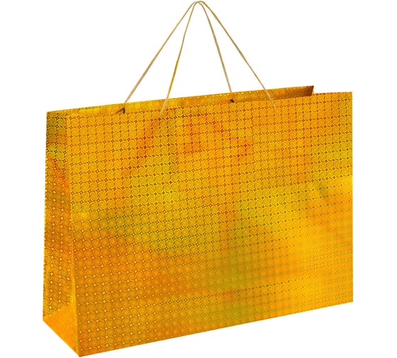 Изображение товара Пакет подарочный Золотая сказка 70x16x50см, BIG SIZE, голография, 1 штука, цвет в ассортименте 609732