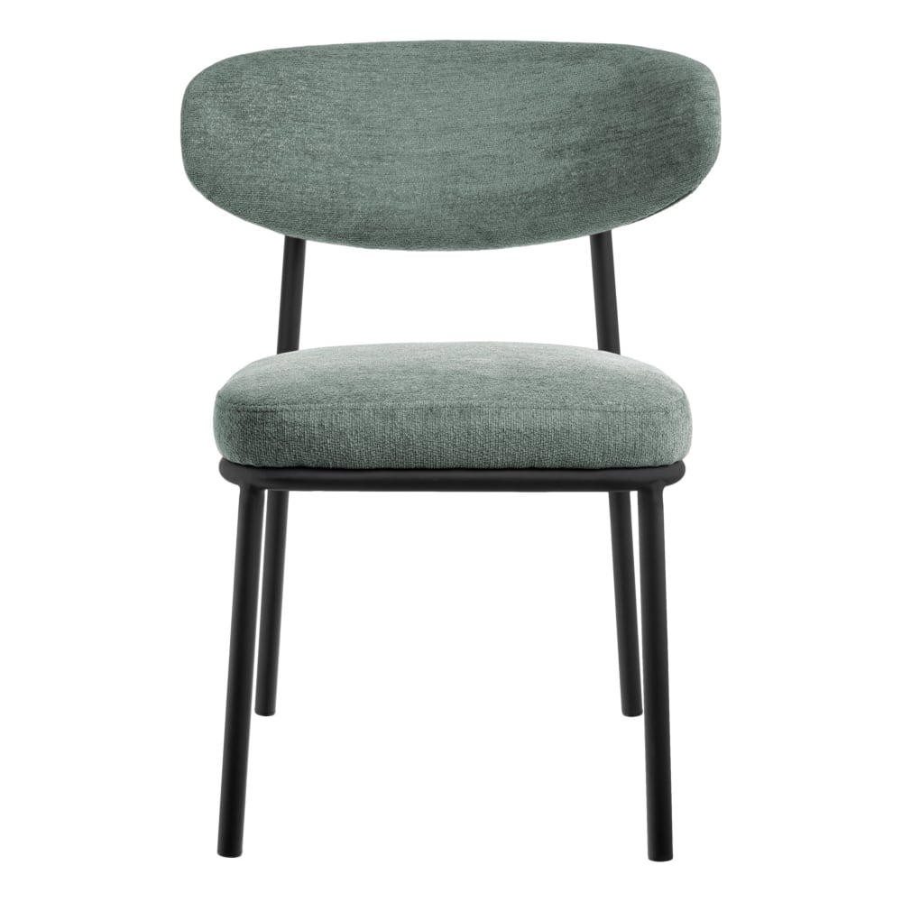 Изображение товара Стул BRADEX Lucas 2 шалфей шенилл с чёрными ножками - современный дизайн