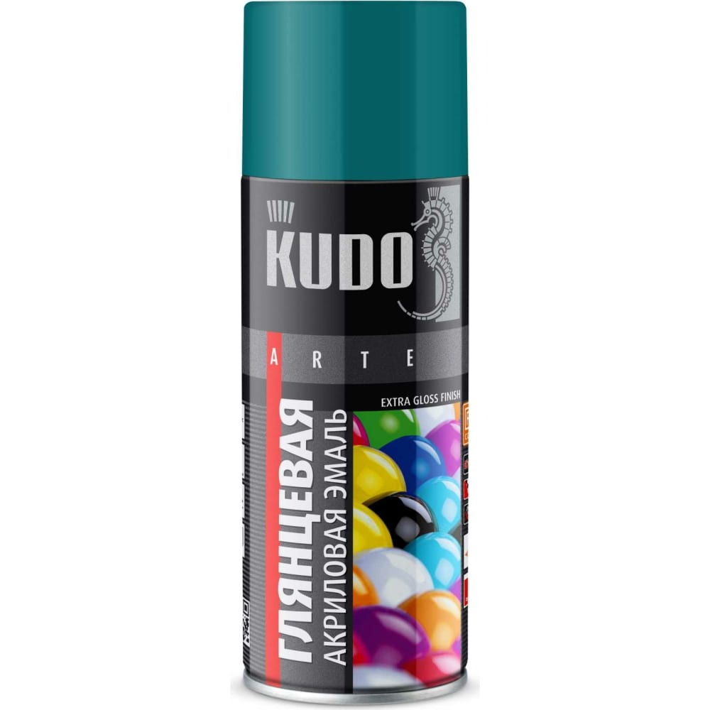 Акриловая эмаль-аэрозоль KUDO удалитель краски ku 9001 0 52 л kudo аэрозоль универс