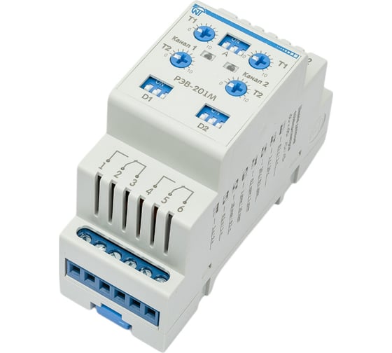 Изображение товара Двухканальное реле времени Новатек-Электро РЭВ-201М 3425601201