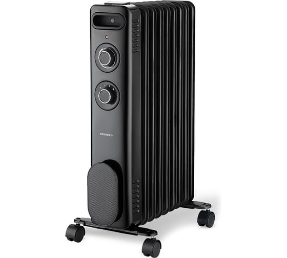 Изображение товара Масляный обогреватель Centek CT-6231-9 (черный) 9 секций (25м) 2000Вт, 3 режима защита от перегрева CT-6231-9 BLACK