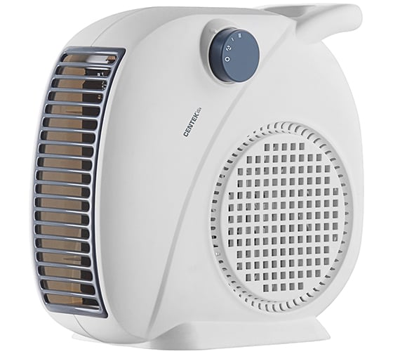 Изображение товара Тепловентилятор Centek 1000/2000Вт, 2 положения, металлическая решетка обогрев/вентиляция CT-6003