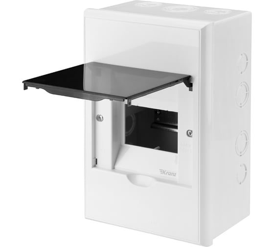 Изображение товара Распределительный навесной щит KRANZ на 4 модуля ЩРН-П-4 IP41 пластик KR-11-0304