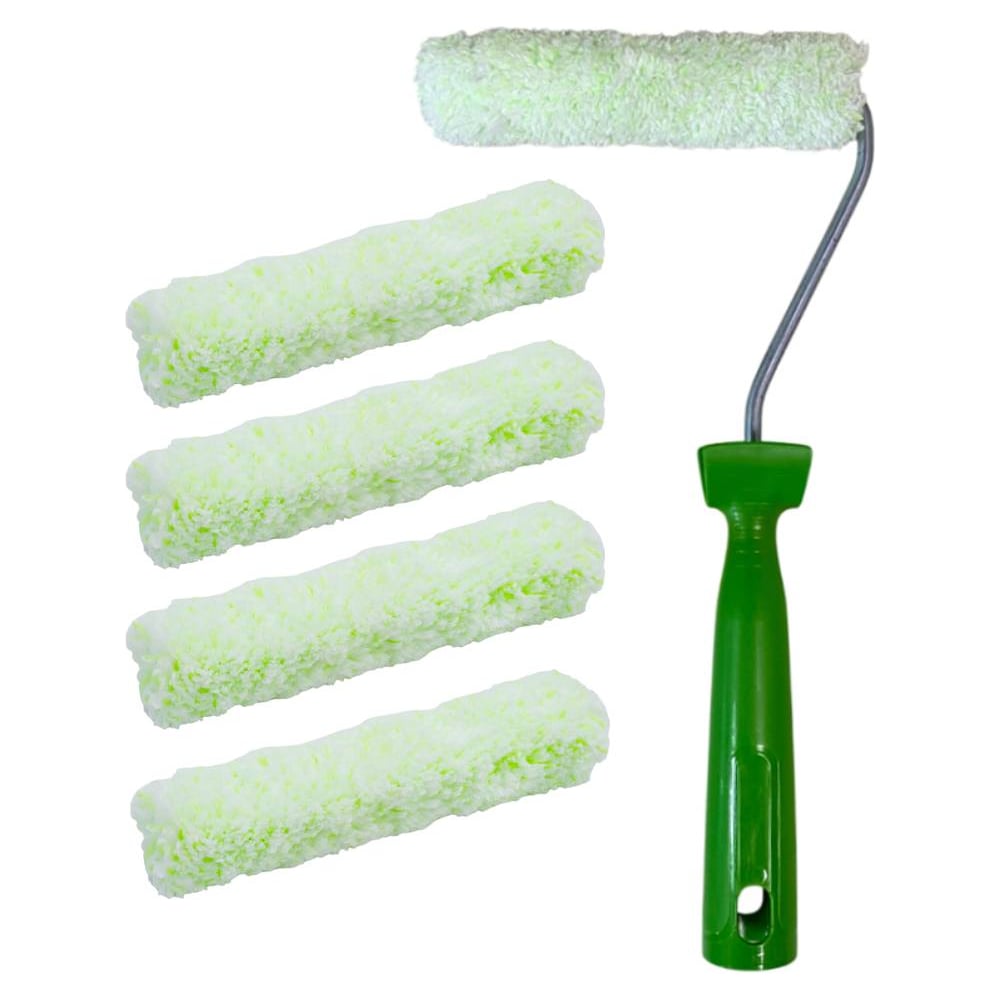 Изображение товара Мини-валик в сборе Accurate 480х165х45, микроволокно, 150мм, ворс 11мм + 4 сменных ролика, для дерева 35015000/4