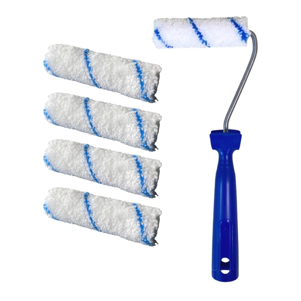 Изображение товара Мини-валик в сборе Accurate 475х125х45, микрофибра, 110мм, ворс 5мм + 4 сменных ролика, для лаков 31311010/4