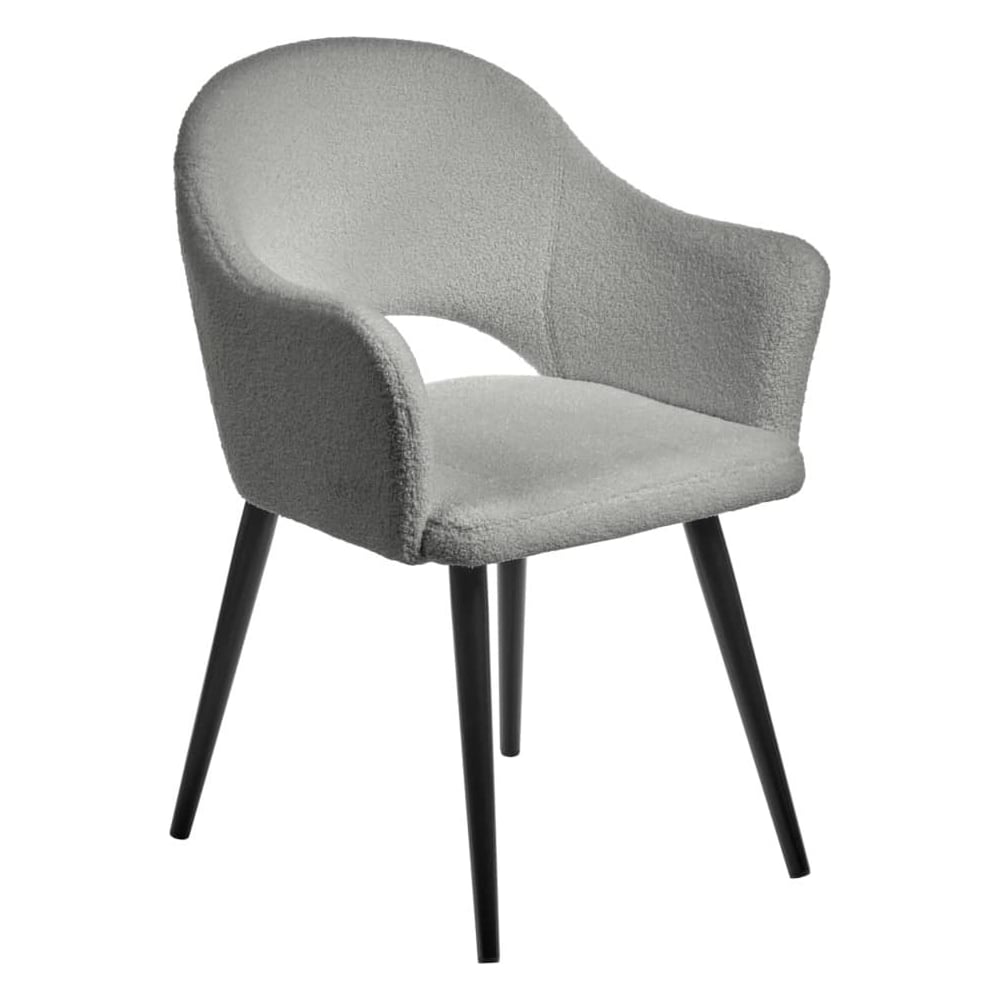 Изображение товара Стул BRADEX Bruno светло-серый из искусственного меха современный дизайн