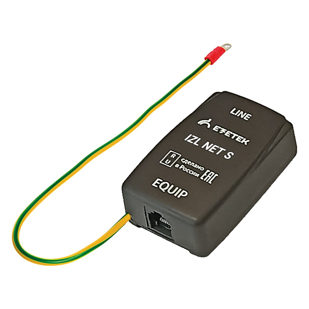 Изображение товара EZETEK Защитное устройство для кабельных сетей Ethernet IP20 RJ-45