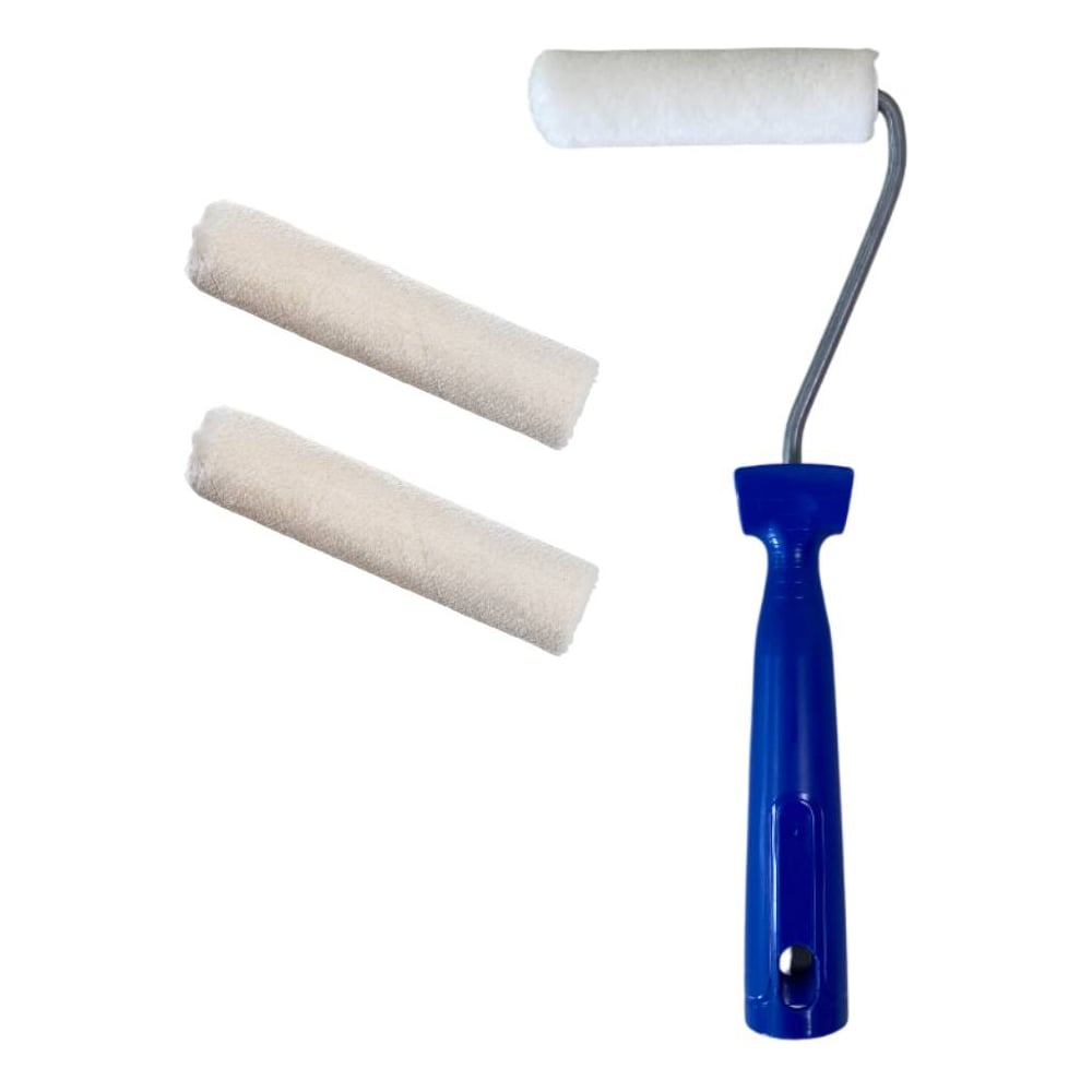 Изображение товара Мини-валик в сборе ACCURATE 395х125х45 Велюр сменные ролики для водоэмульсионных ЛКМ