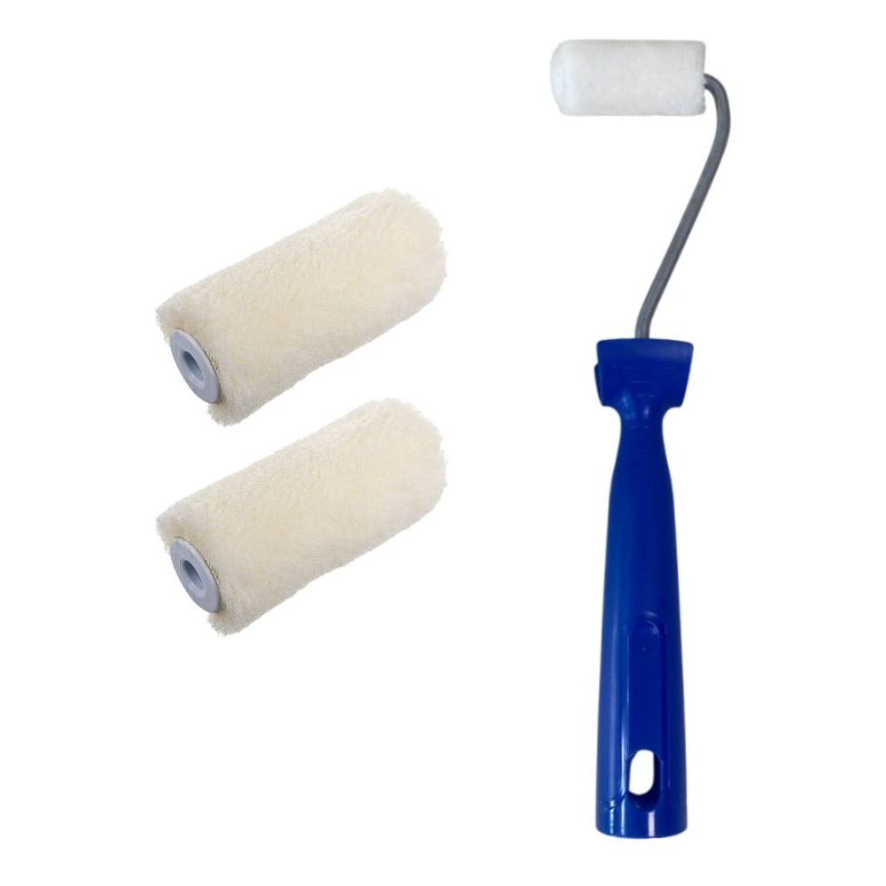 Изображение товара Мини-валик для малярных работ ACCURATE 395х75х45 Велюр с двумя роликами