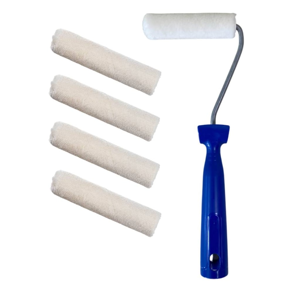 Изображение товара Мини-валик в сборе ACCURATE 475х125х45 Велюр 110 мм ворс 5 мм комплект из 4 сменных роликов