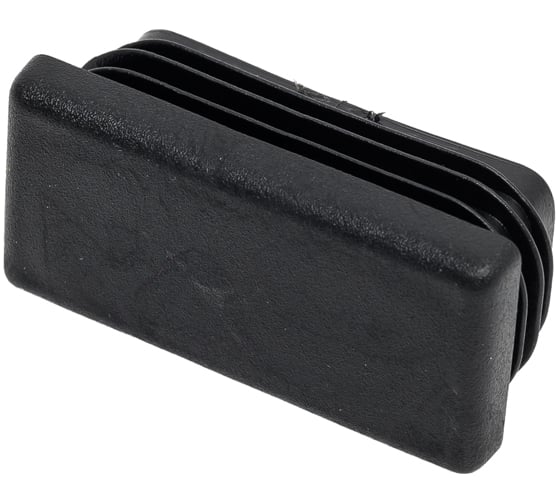 Изображение товара Прямоугольная заглушка для труб НАКРЕПКО (внутренняя; черная; 40х20 мм; 10 шт) 216811