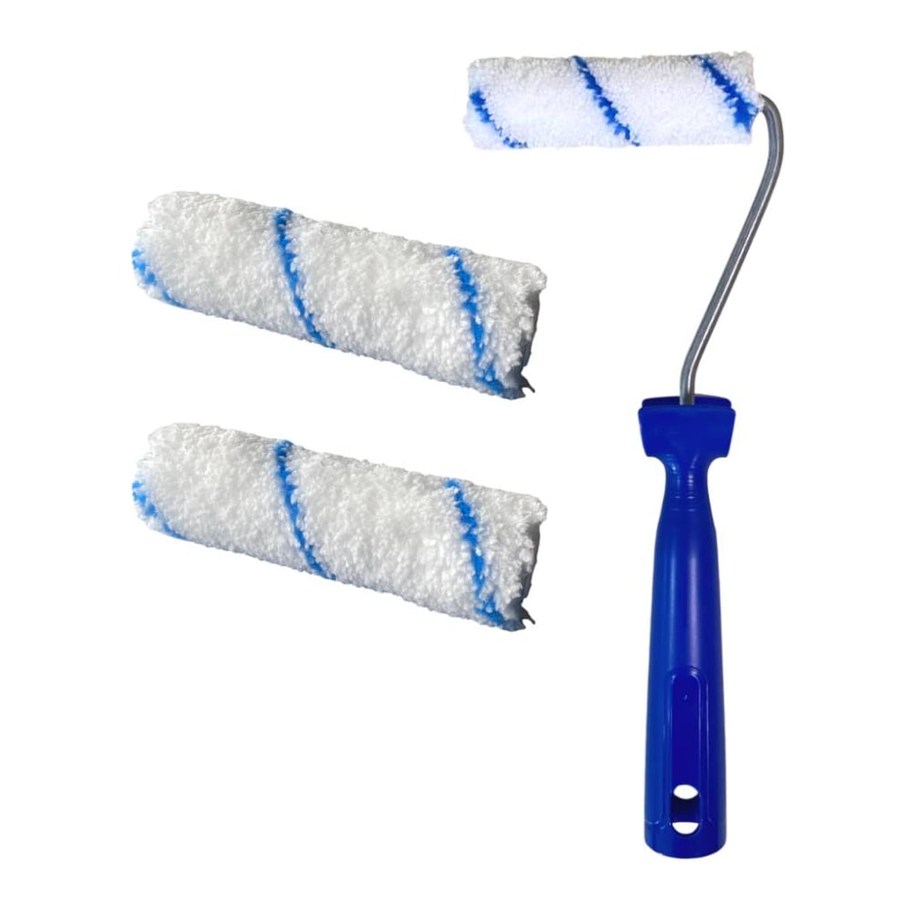 Изображение товара Мини-валик ACCURATE 395х125х45 микрофибра 2 сменных ролика для водоэмульсионных ЛКМ