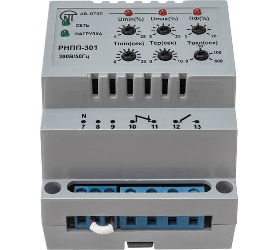 Изображение товара Реле напряжения, перекоса и последовательности фаз Новатек-Электро РНПП-301 3425600301