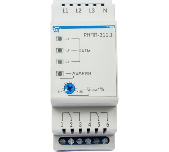 Изображение товара Реле напряжения, перекоса и последовательности фаз Новатек-Электро РНПП-311.1 3425601311.1