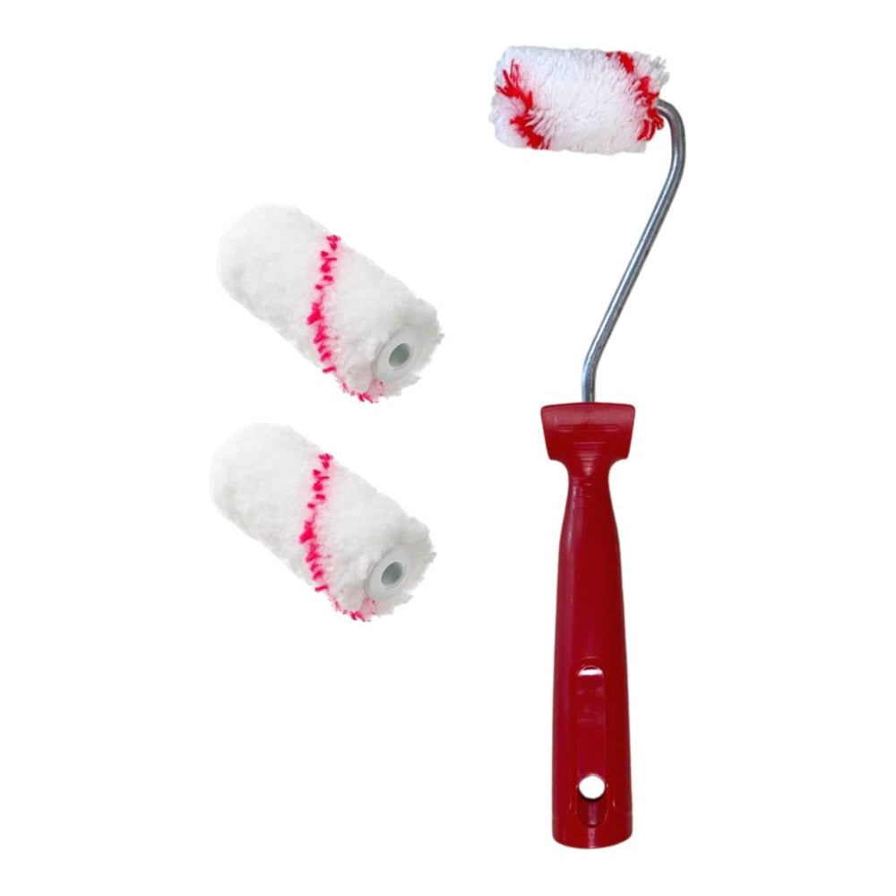 Изображение товара Мини-валик в сборе ACCURATE 395х75х45 мм políамид ворс 11мм 2 сменных ролика