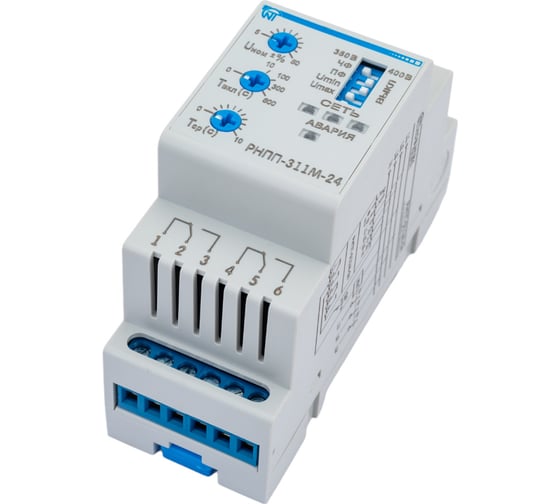 Изображение товара Реле напряжения, перекоса и последовательности фаз Новатек-Электро РНПП-311М-24V 3425602311