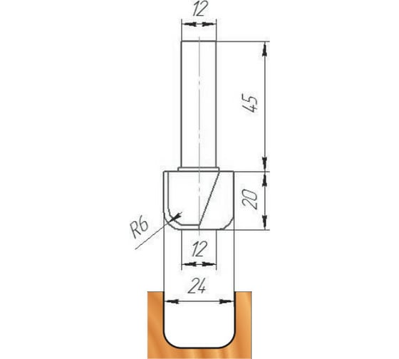 Изображение товара Фреза ФК 0972 МебельДрев 4627198886405