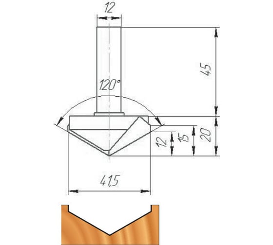 Изображение товара Фреза ФК 1022 МебельДрев 4627198886474