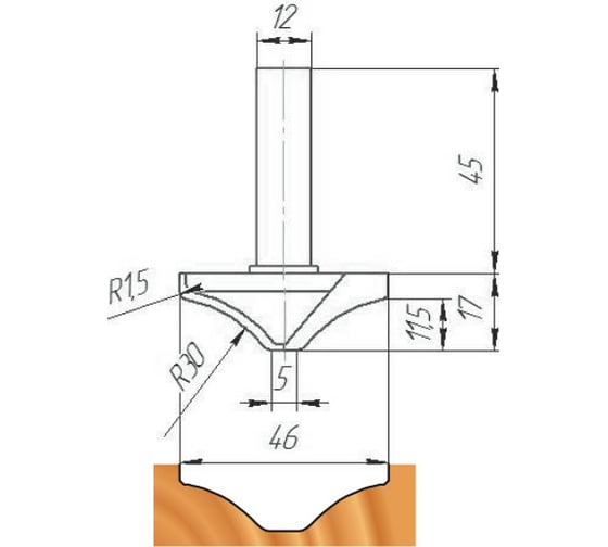Изображение товара Фреза ФК 0770 МебельДрев 4627198886092