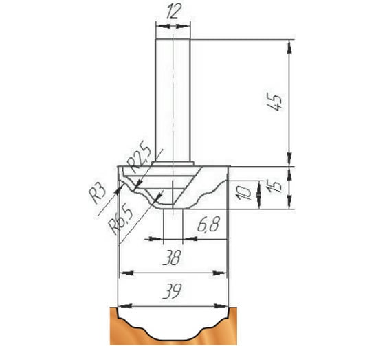 Изображение товара Фреза ФК 0764 МебельДрев 4627198886573
