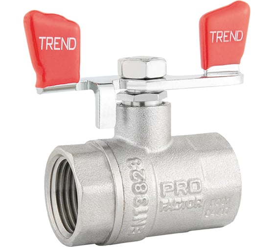 Изображение товара Шаровой кран PROFACTOR PF TREND в/в ручка бабочка 1/2 дюйма PF FBV 900