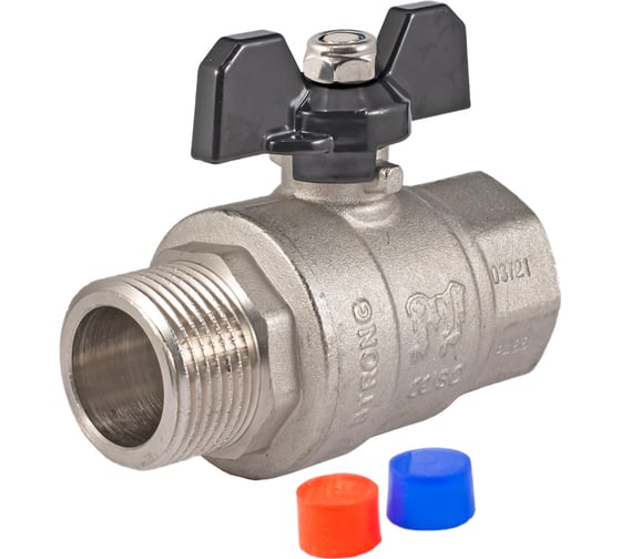 Изображение товара Шаровой кран PROFACTOR PF STRONG ручка бабочка в/н 1 дюйм PF FBV 287