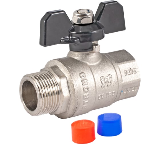 Изображение товара Шаровой кран PROFACTOR PF STRONG ручка бабочка в/н 3/4 дюйма PF FBV 286