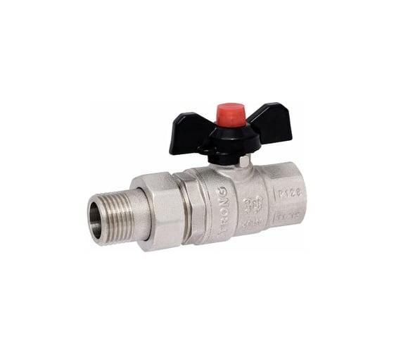 Изображение товара Шаровой кран PROFACTOR с полусгоном PF STRONG ручка бабочка в/н 1/2 дюйма PF UBV 278