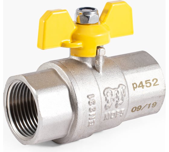 Изображение товара Шаровой кран для газа PROFACTOR PF GAS ручка бабочка, в/в 1 дюйм PF GBV 335