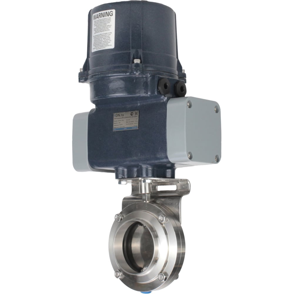Изображение товара Затвор дисковый DN ru 16 электропривод 220В Ду100