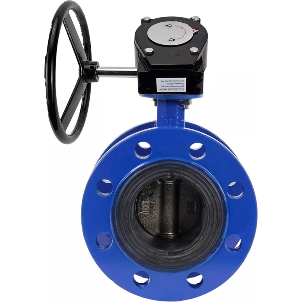 Изображение товара Затвор дисковый GGG40-304-EPDM-2W-F-H Ду100 Ру16 с редуктором