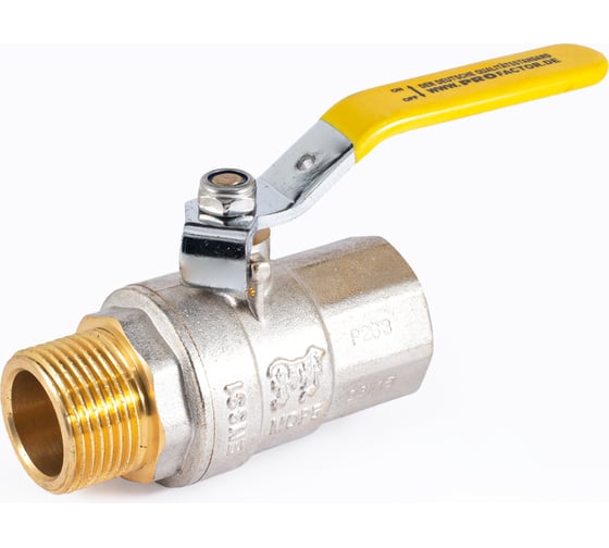 Изображение товара Шаровой кран для газа PROFACTOR PF GAS ручка рычаг, в/н 1 дюйм PF GBV 347