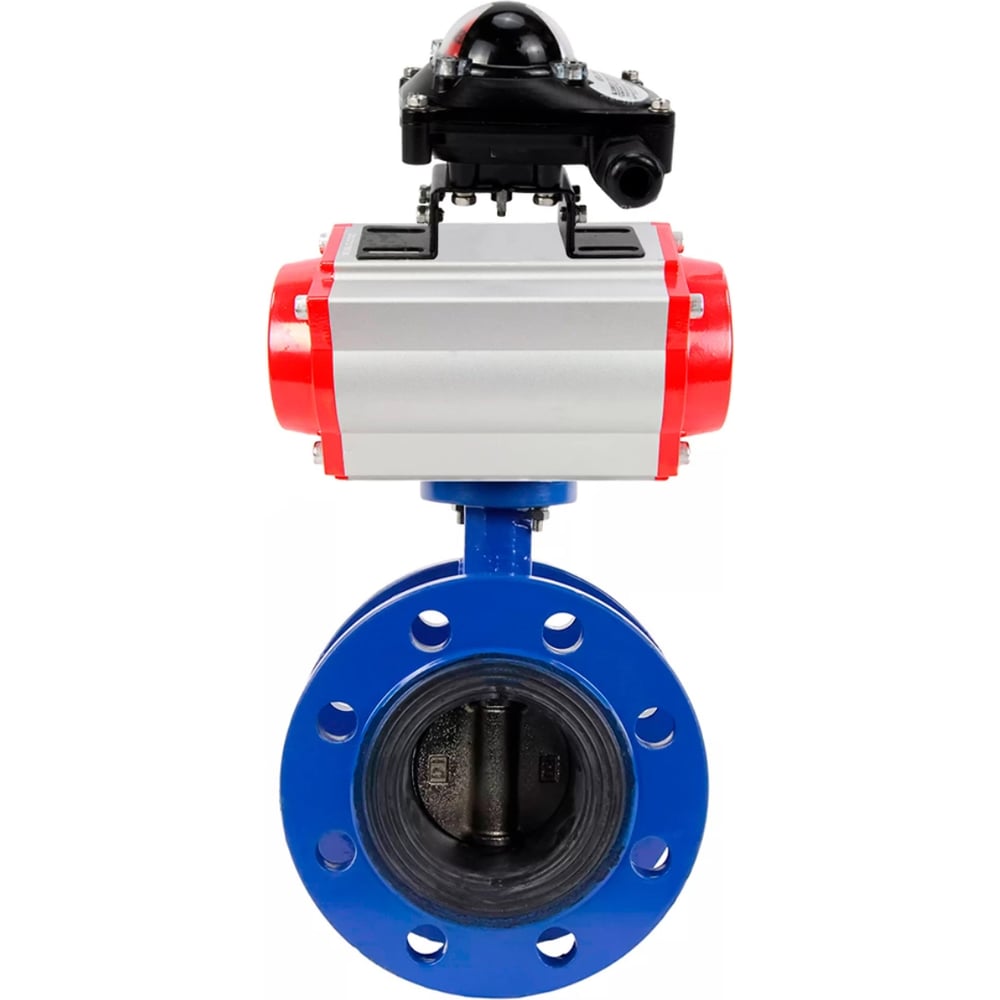 Изображение товара Затвор дисковый GGG40-304-EPDM-2W-F-H Ду100 Ру16 с пневмоприводом