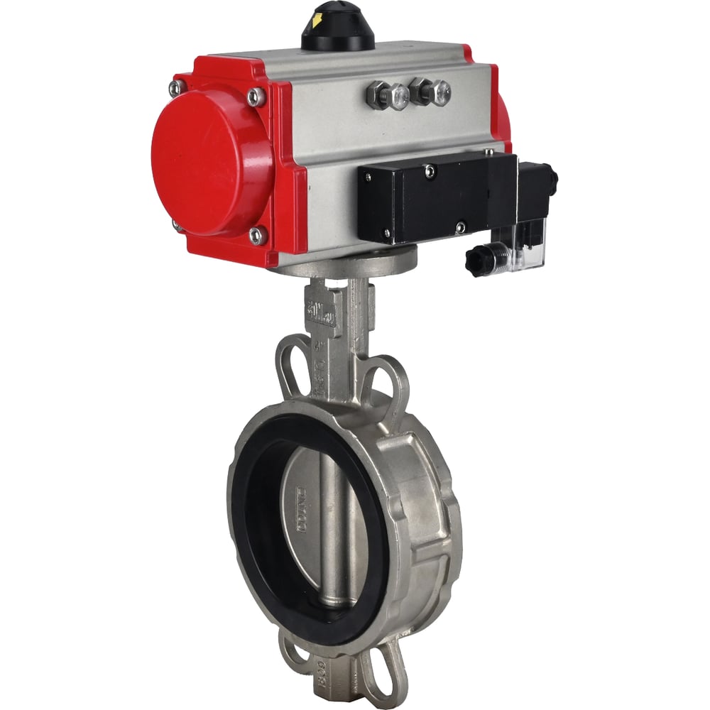 Изображение товара Затвор дисковый нержавеющий 316L Ду125 Ру16 с пневмоприводом DA-105