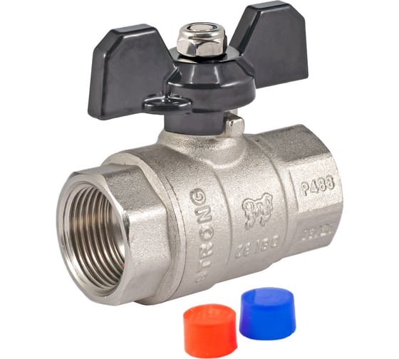 Изображение товара Шаровой кран PROFACTOR PF STRONG ручка бабочка, в/в 3/4 дюйма PF FBV 283