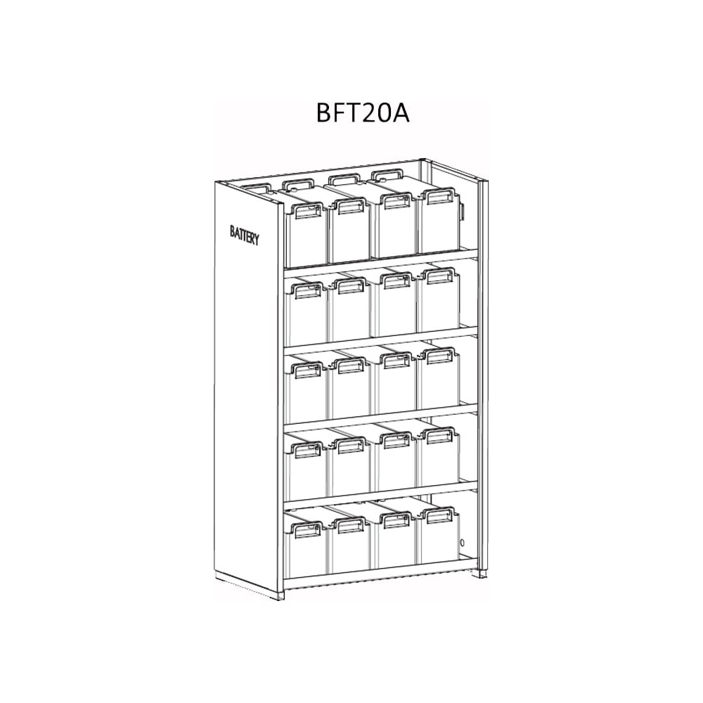 Изображение товара Батарейный шкаф ELTENA BFT 20A для аккумуляторов до 120 Ач, сборно-разборный