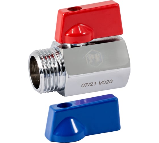Изображение товара Шаровой кран PROFACTOR PF CHROME MINI для бытовой техники в/н 1/2 PF BMV 352