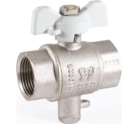 Изображение товара Шаровой кран PROFACTOR PF STANDARD с отводом М10 под датчик температуры, в/в 3/4 дюйма PF FBV 301M10