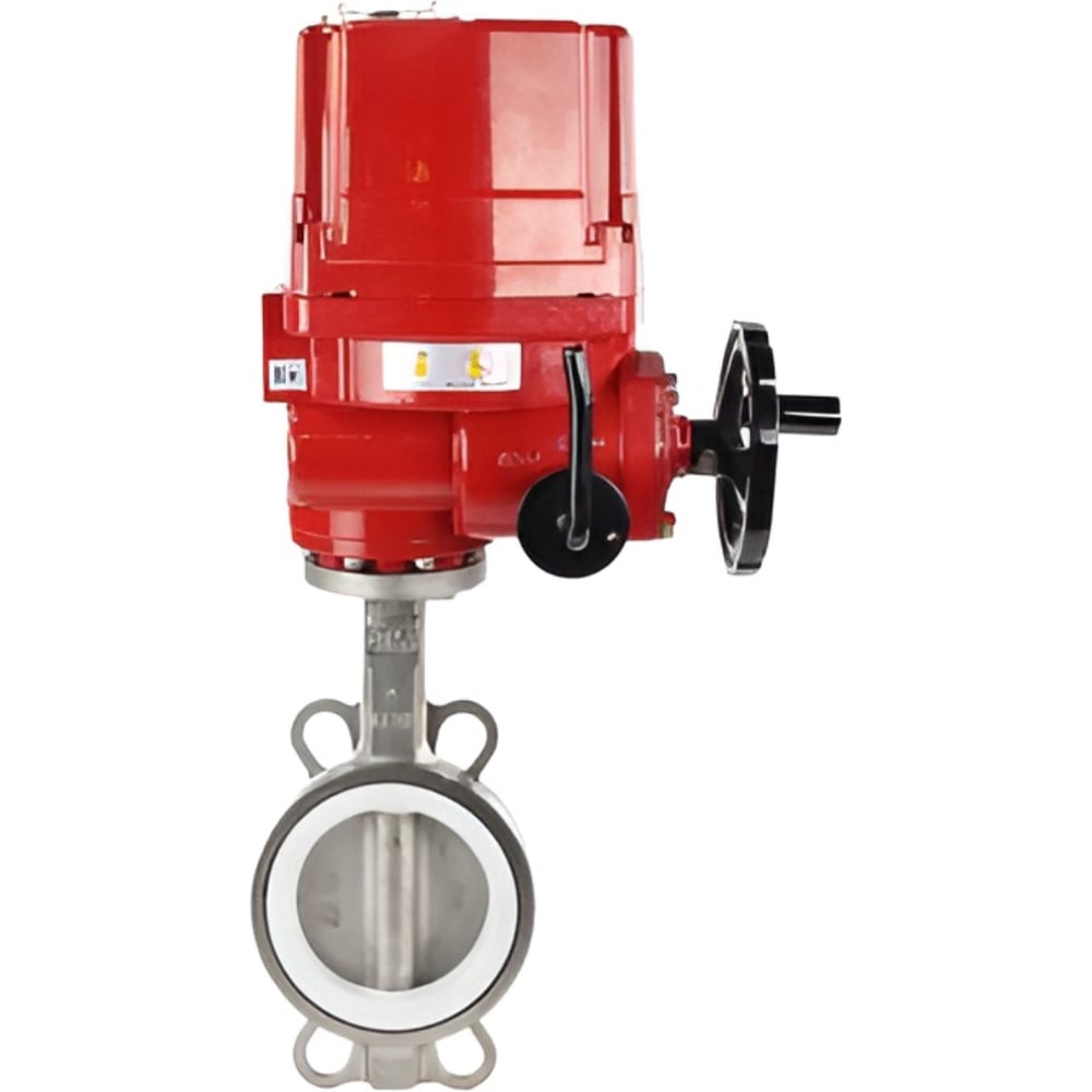 Изображение товара Затвор дисковый с электроприводом Ду50 Ру16 нержавеющая сталь EX-010