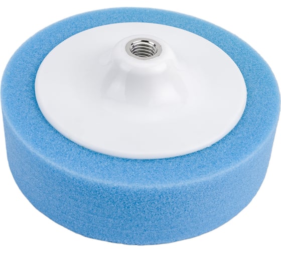Изображение товара Круг полировальный поролоновый полумягкий синий (150х50 мм; М14) HOLEX HAS-0241