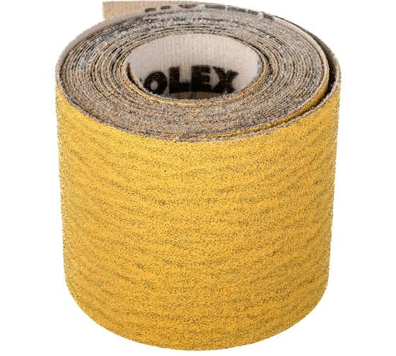 Изображение товара Материал абразивный в рулоне (4 м; 70 мм; Р80; на липучке) HOLEX HAS-4370